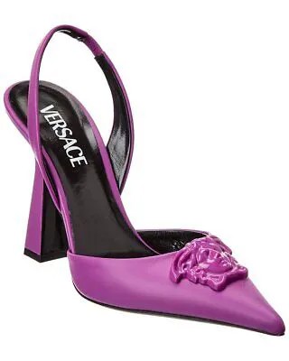 Женские кожаные туфли Versace La Medusa Фиолетовый 37,5