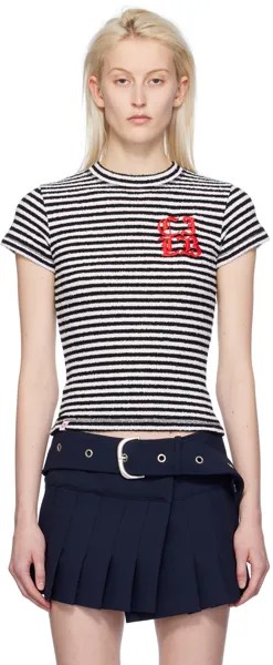 Футболка в черно-белую полоску Charles Jeffrey Loverboy