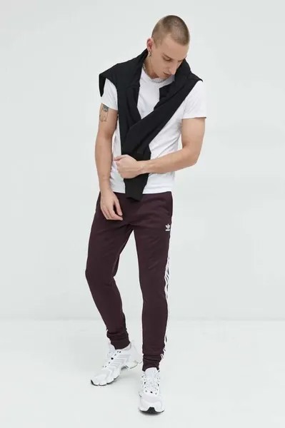 Спортивные брюки adidas Originals, бордовый
