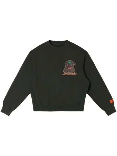 Heron Preston толстовка с графичным принтом Monster, серый