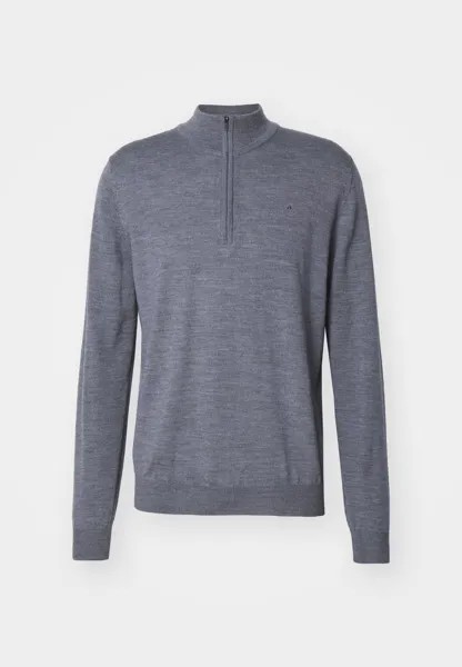 Вязаный свитер KIYAN QUARTER ZIP J.LINDEBERG, пестрый серый