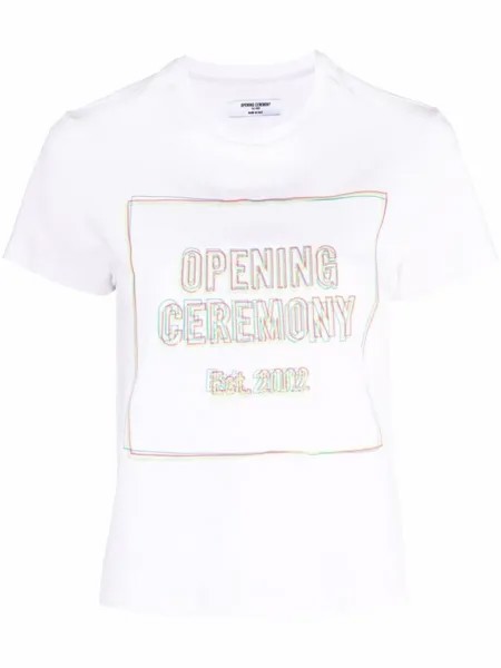 Opening Ceremony футболка с логотипом, белый