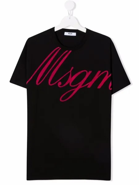 MSGM Kids футболка с логотипом
