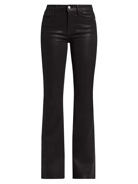 Расклешенные джинсы Le High с покрытием Frame, цвет noir