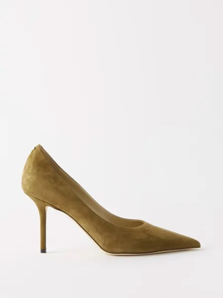 Замшевые туфли love 85 Jimmy Choo, бежевый