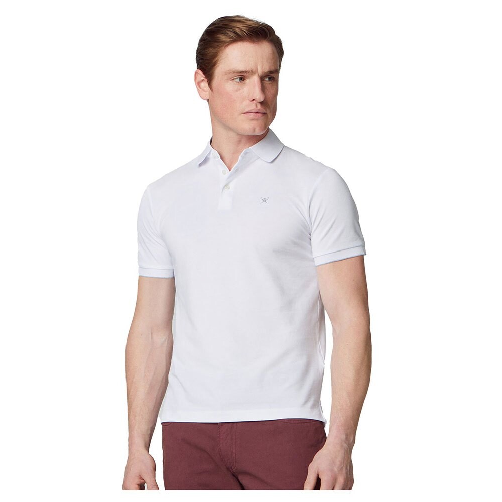 Поло с коротким рукавом Hackett Clrband, белый