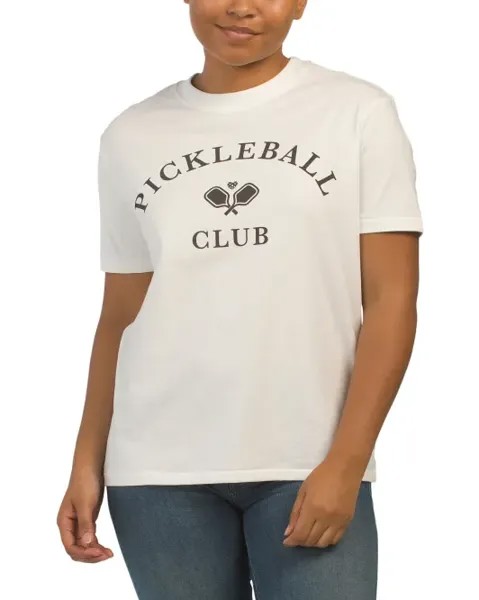 Футболка Pickleball Club Ryan Ex Bf Wildfox, белый