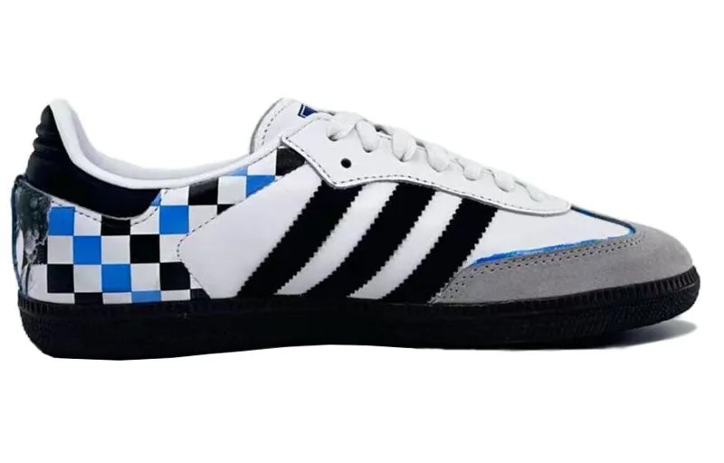 Кроссовки adidas originals SAMBA OG Skateboarding Shoes Unisex Low-top Blue, белый/черный