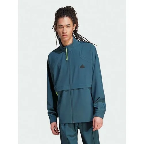 Куртка adidas, размер M [INT], бирюзовый