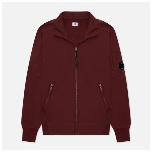 Мужская толстовка C.P. Company Diagonal Raised Fleece Zip Stand Up Collar Neck бордовый , Размер S