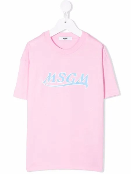 MSGM Kids футболка с логотипом