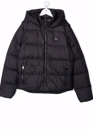 Woolrich Kids пуховик с капюшоном