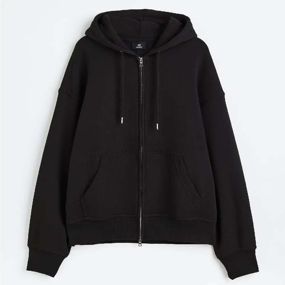 Толстовка H&M Oversized Fit, черный