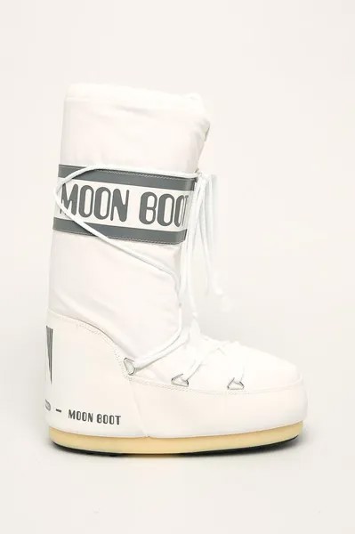 Нейлоновые зимние ботинки Moon Boot, белый