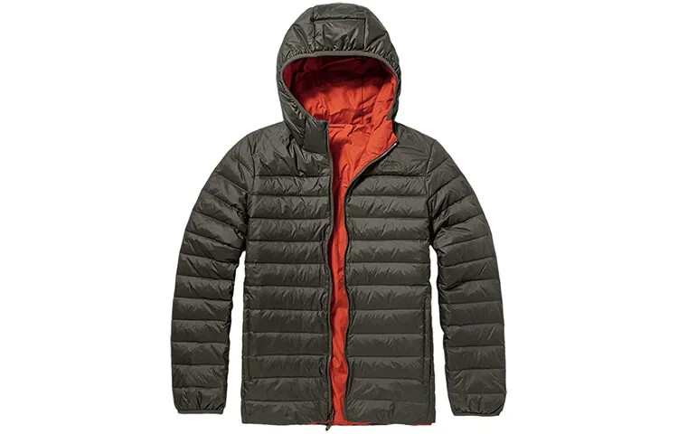 Пуховик мужской зеленый The North Face, зеленый