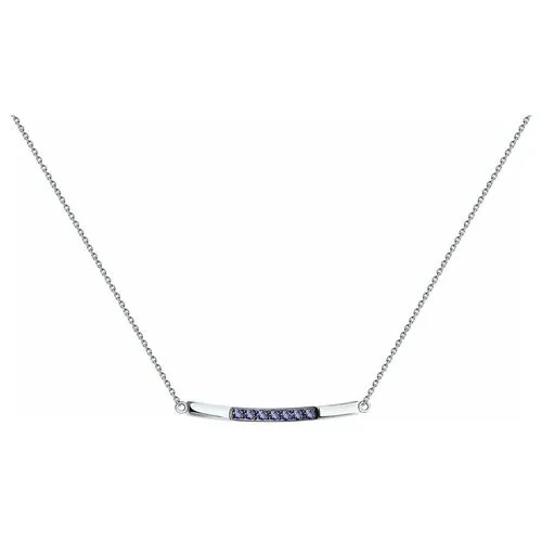 Колье Diamant из белого золота с танзанитами 52-270-01618-1, размер 38\42 см