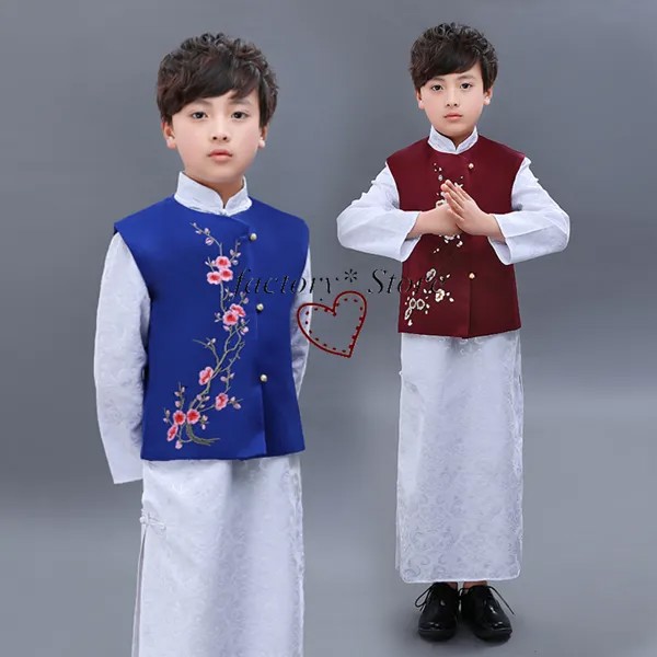 Hanfu/костюмы; Детское платье; Одежда для мальчиков; Халаты для мальчиков; Костюм для больших мальчиков