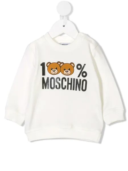 Moschino Kids teddy bear print sweatshirt