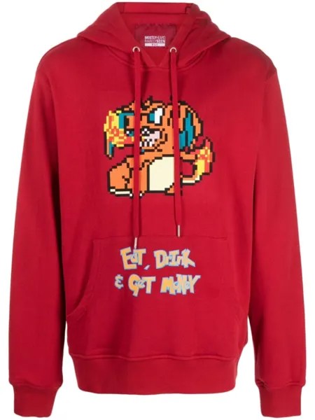 Худи Eat, Drink, Money, Dragon Mostly Heard Rarely Seen 8-Bit, красный