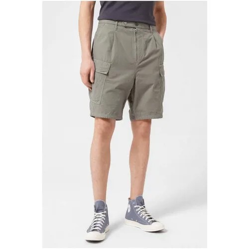 Шорты NONNATIVE, средняя посадка, карманы, размер 52, серый
