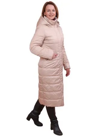 Пальто  J-Splash зимнее, силуэт полуприлегающий, средней длины, размер 52, мультиколор