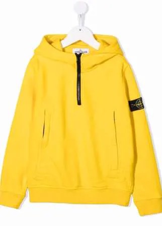 Stone Island Junior худи с нашивкой-логотипом