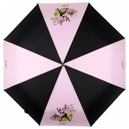 Мини-зонт FLIORAJ, розовый, черный