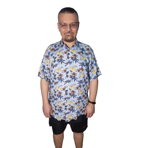 Рубашка Castelli, размер 3XL(64), голубой