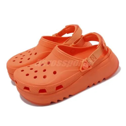 Мужские сандалии унисекс на платформе Crocs Hiker Xscape Clog Persimmon Orange 208365-83I