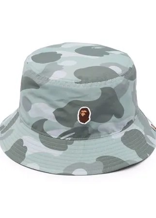 A BATHING APE® панама с камуфляжным принтом