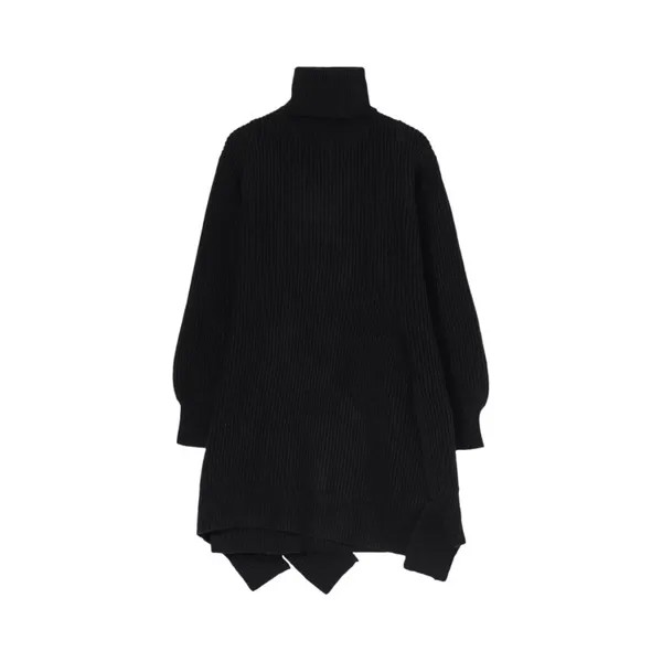 Платье Yohji Yamamoto Regulation Wide High Neck Dress, черный