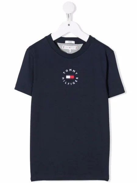 Tommy Hilfiger Junior футболка с вышитым логотипом