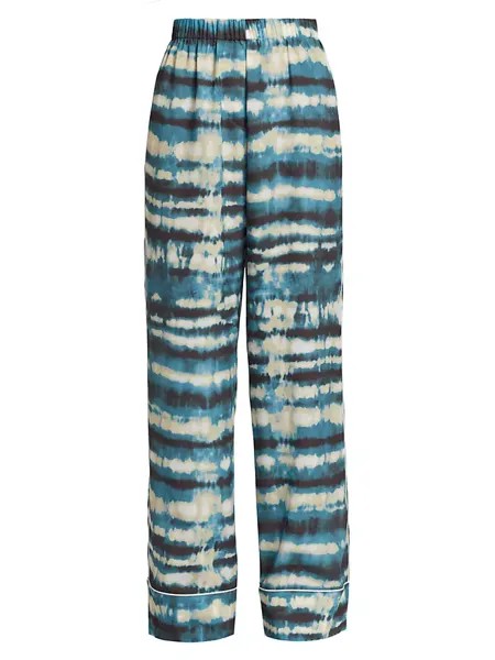 Широкие брюки Dora Tie-Dye Ronny Kobo, синий