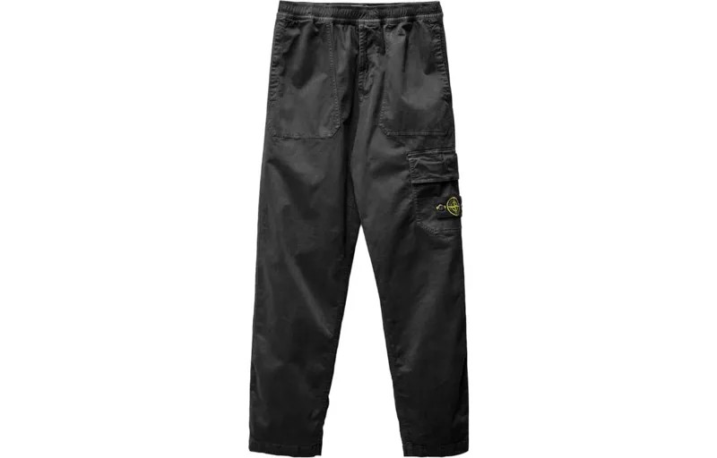 STONE ISLAND Брюки-карго унисекс, Черный