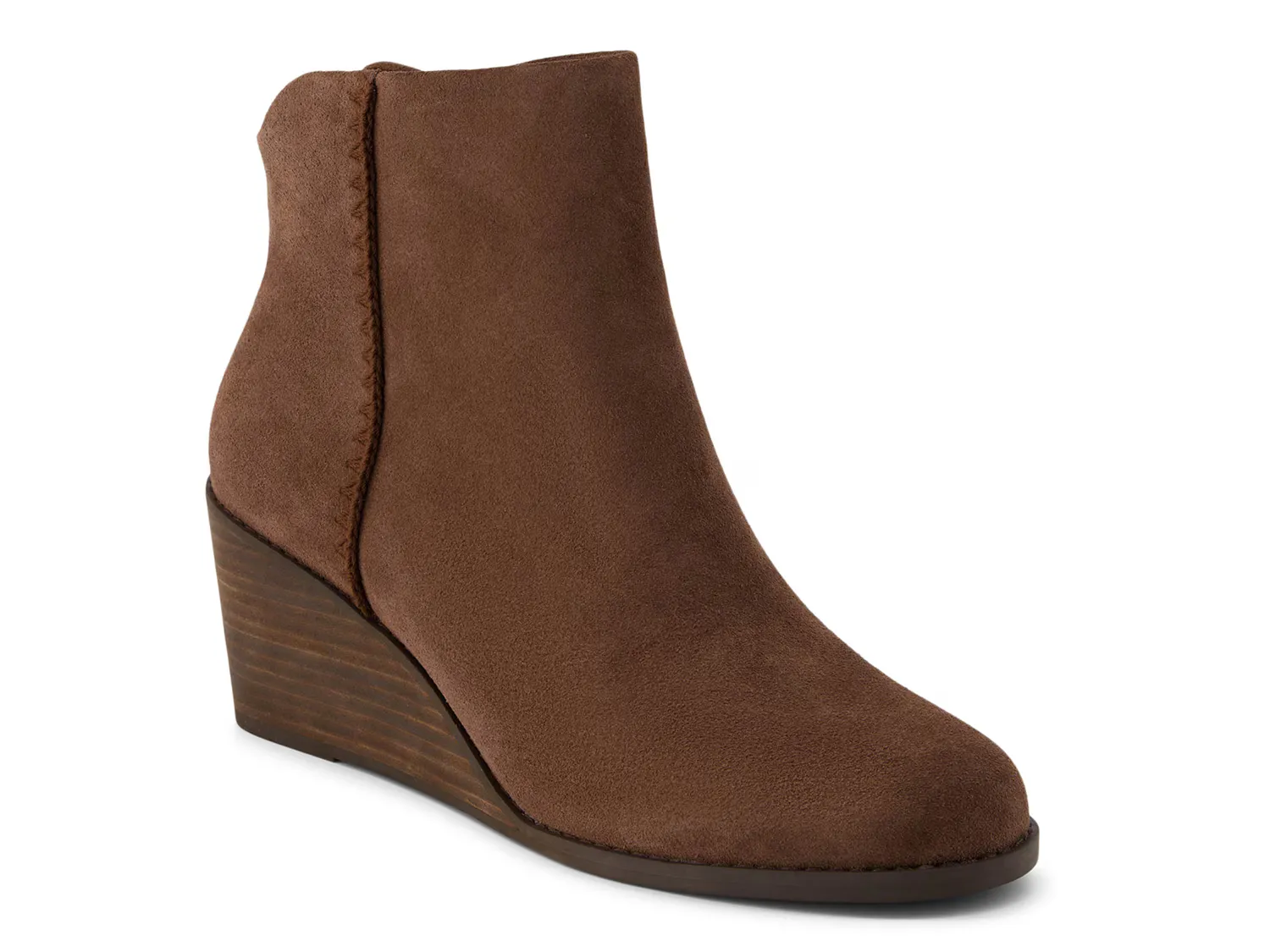 Ботильоны Joanna Wedge Bootie Toms, темно-коричневый