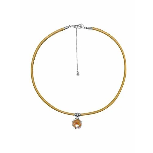 Чокер Fiore Luna, кристаллы Swarovski, бежевый, серый