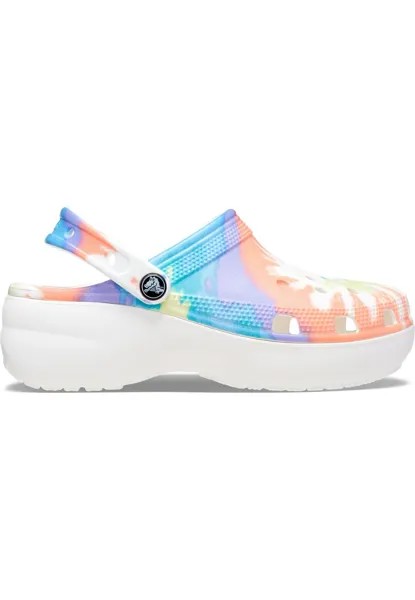 Сабо CLASSIC PLATFORM TIE DYE Crocs, цвет oxygen multi