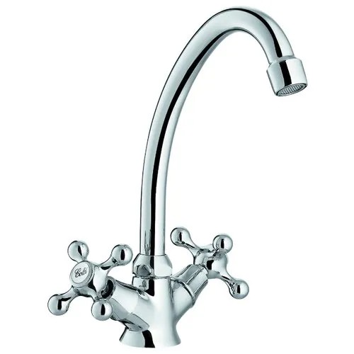 Смеситель для кухни (мойки) Konner Element Cross ELC2210 двухрычажный хром
