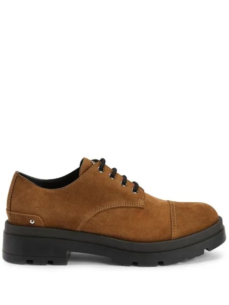 Giuseppe Zanotti дерби Lapley с логотипом, коричневый