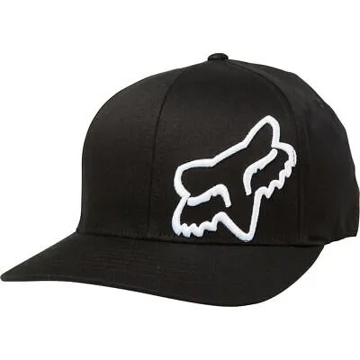 Fox Head Racing -#39;-#39;Flex 45-#39;-#39; FlexFit Hat (черный/белый) Мужская эластичная кепка с изогнутыми краями