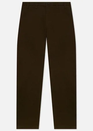 Мужские брюки Norse Projects Aros Heavy Chino, цвет оливковый, размер 34