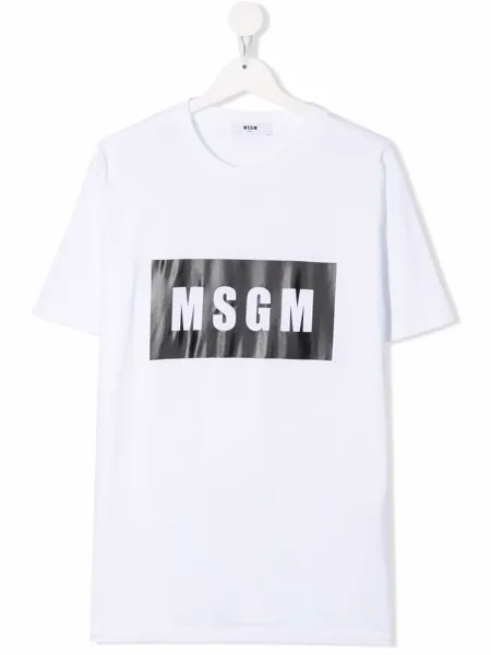 MSGM Kids футболка с логотипом
