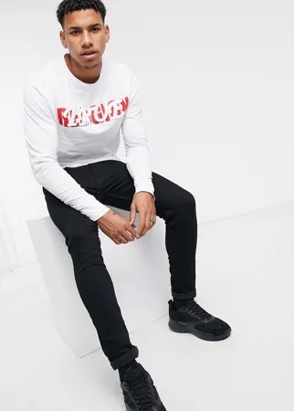 Лонгслив с вышивкой True Religion-Белый