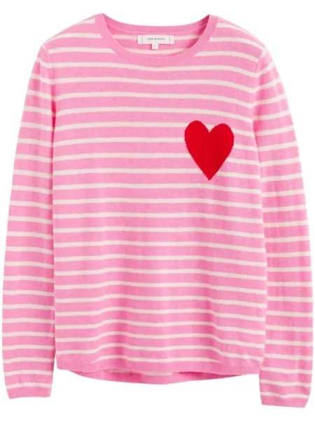 Chinti & Parker джемпер Breton Heart, розовый