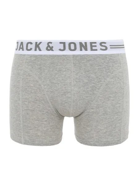 Трусы боксеры JACK & JONES Sense, светло-серый/темно-серый/пестрый серый