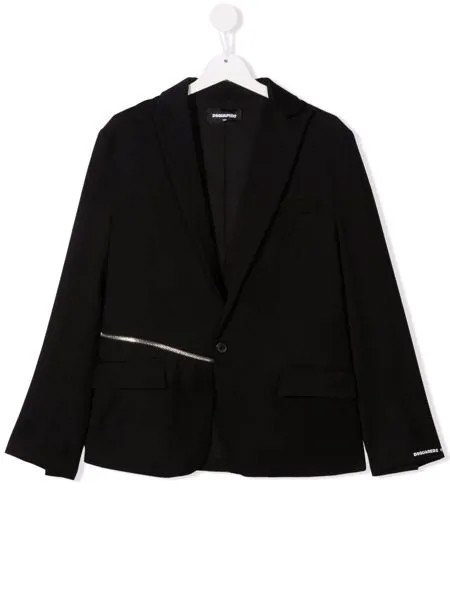 Dsquared2 Kids пиджак строгого кроя с молнией