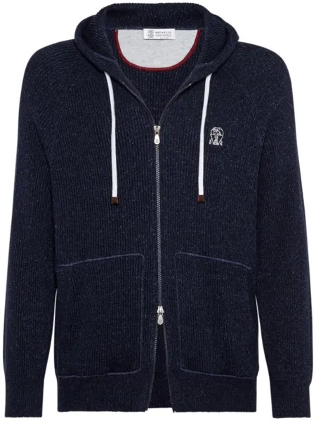Brunello Cucinelli толстовка на молнии, синий