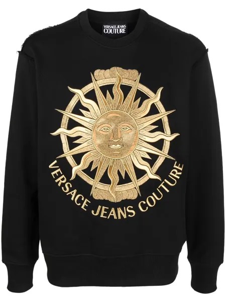 Versace Jeans Couture толстовка с вышивкой Medusa