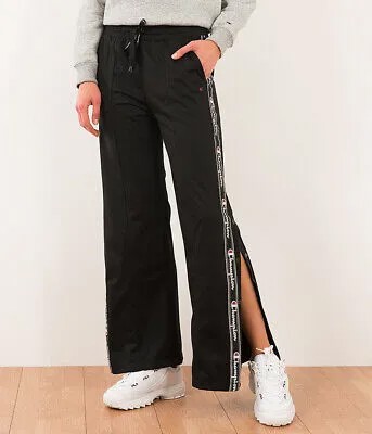 Спортивные брюки с логотипом Champion Script, женская черная спортивная одежда, повседневные брюки