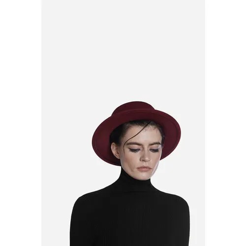 Шляпа канотье Nothing but Love, демисезон/зима, размер 56/58, бордовый